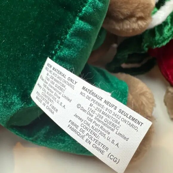 Pair of 14" 2007 Dan Dee Christmas Bears - Picture 5 of 5